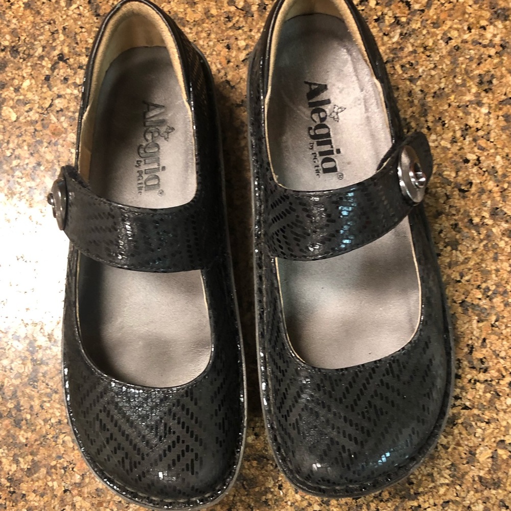 Allegria Paloma Black Dazzler shoes size 37